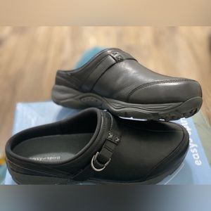 Slip on black shoe